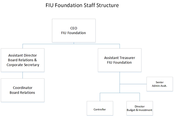 FIU Foundation Staff Structure