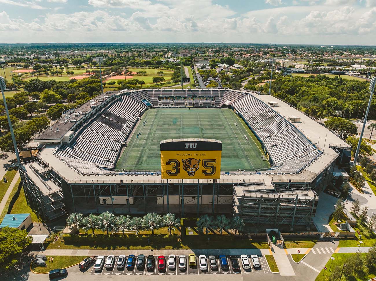 FIU football stadium aerial view